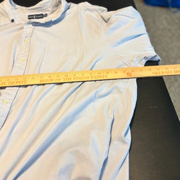 Ralph Lauren 3LT Tall Men’s Blue 100% Cotton Oxford Button Shirt Classic Fit - Picture 5 of 6